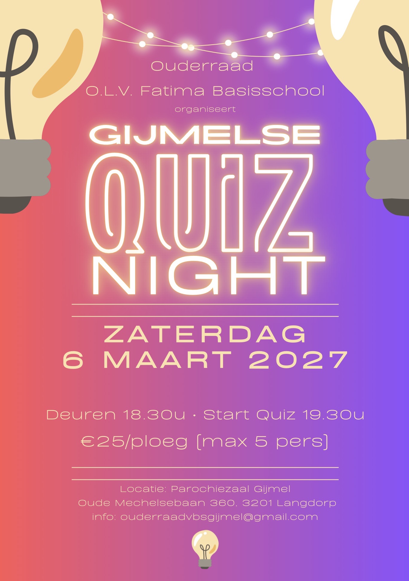 Affiche Gijmelse Quiz Night